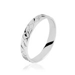 Alliance Herveva Ruban Plat Or Blanc - Alliances Unisex | Histoire d&rsquo;Or