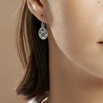 Boucles D'oreilles Pendantes Naelia Argent Blanc - Boucles d'oreilles fantaisie Femme | Histoire d&rsquo;Or