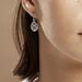 Boucles D'oreilles Pendantes Naelia Argent Blanc - Boucles d'oreilles fantaisie Femme | Histoire d’Or