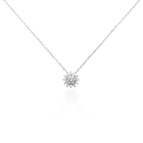 Collier Argent Blanc Maximille Oxydes De Zirconium - Colliers fantaisie Femme | Histoire d&rsquo;Or