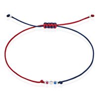 Bracelet French Twist Argent Blanc Oxyde De Zirconium