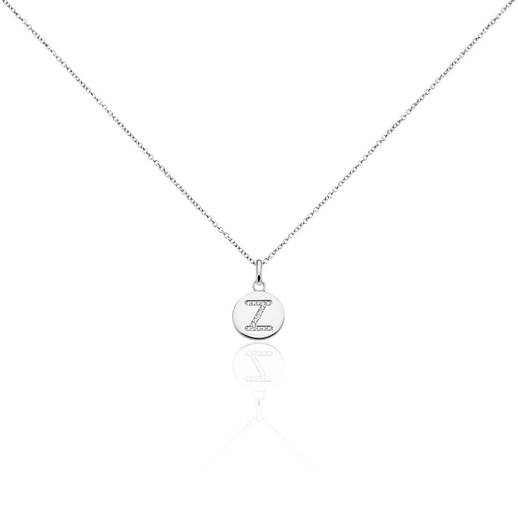 Collier Argent Eugenien Oxydes De Zirconium
