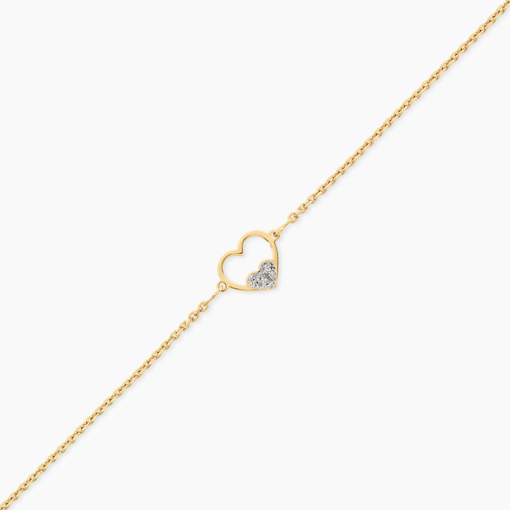 Bracelet Jenovefa Argent Dor&eacute; A L'Or 750/1000 - F&ecirc;te des m&egrave;res Femme | Histoire d&rsquo;Or