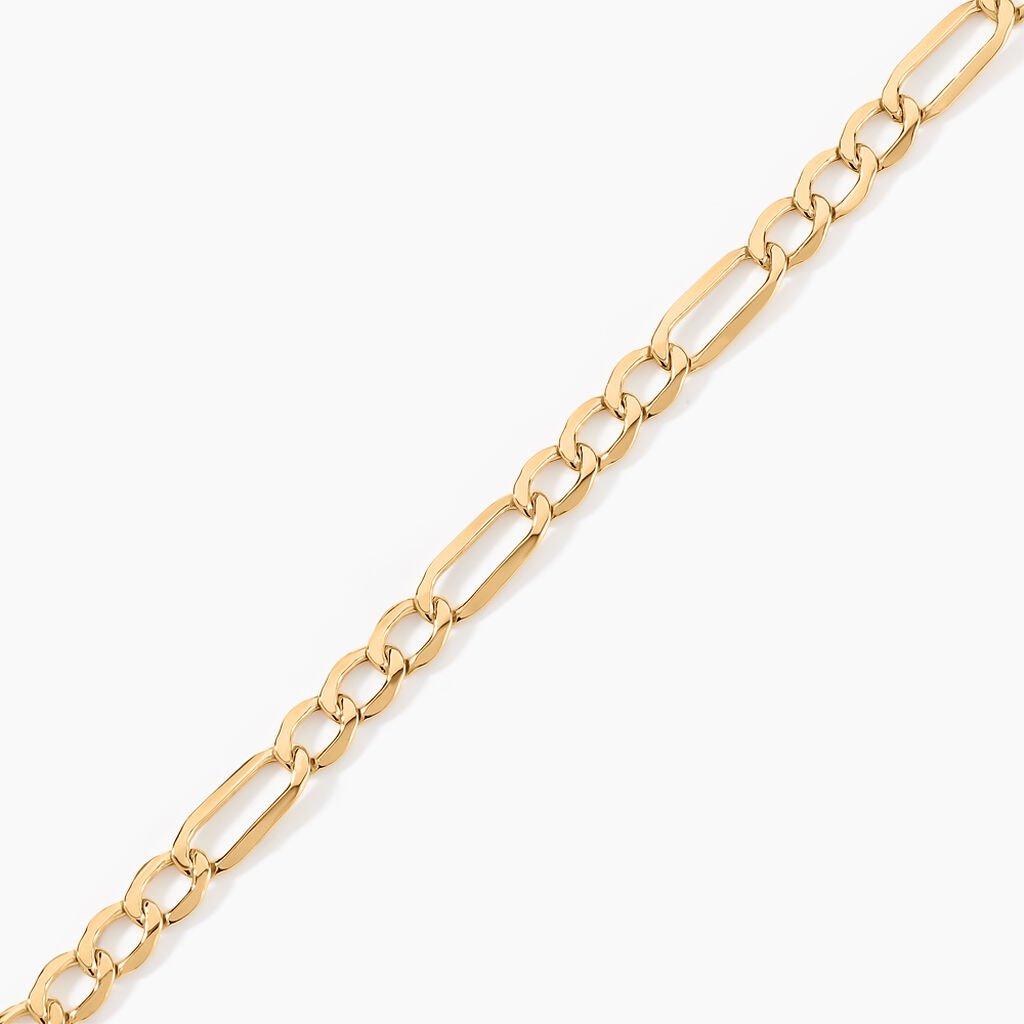 Bracelet Cameo Alternee 1/3 Or Jaune - Bracelets cha&icirc;ne Homme | Histoire d&rsquo;Or