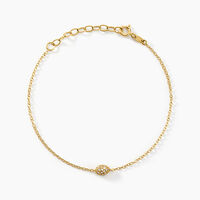 Bracelet Tiwa Argent Jaune Oxyde De Zirconium