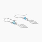 Boucles D'oreilles Pendantes Angelika Argent Blanc Pierre De Synthese - Boucles d'oreilles fantaisie Femme | Histoire d&rsquo;Or