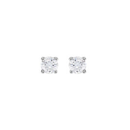 Boucles D'oreilles Puces Victoria Or Blanc Diamant - Clous d'oreilles Femme | Histoire d’Or