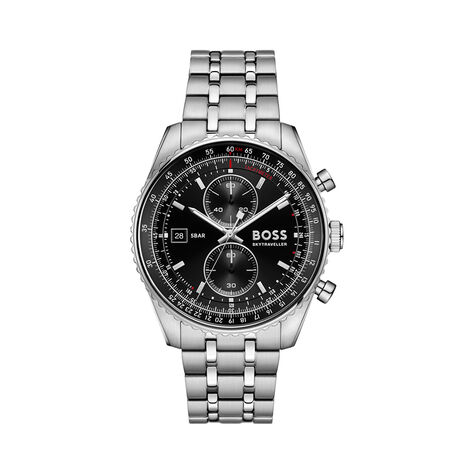 Montre Hugo Boss Skytraveller Pro Noir - Montres Homme | Histoire d&rsquo;Or