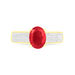 Bague Crista Or Jaune Rubis Et Diamant - Bagues solitaires Femme | Histoire d’Or