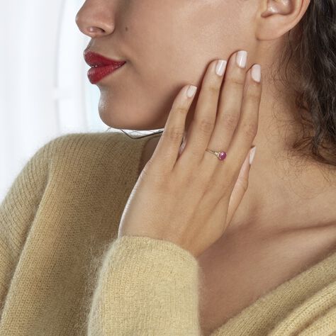 Bague Marie Or Jaune Rubis Et Diamant - Bagues solitaires Femme | Histoire d’Or