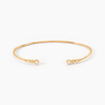 Bracelet Jonc Aura Plaque Or Jaune Oxyde De Zirconium - Bracelets joncs Femme | Histoire d&rsquo;Or