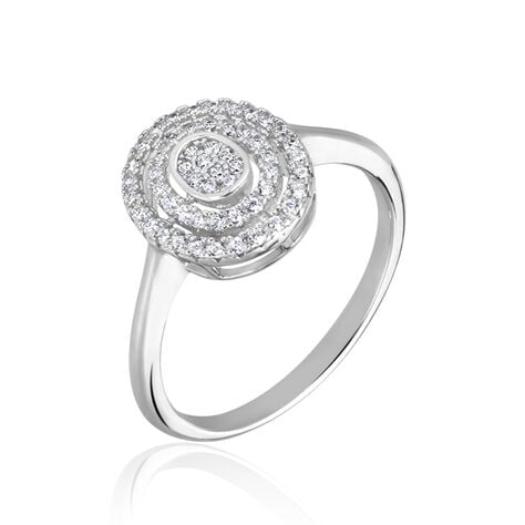 Bague Fidjy Argent Blanc Oxyde De Zirconium - Bagues avec pierre Femme | Histoire d&rsquo;Or