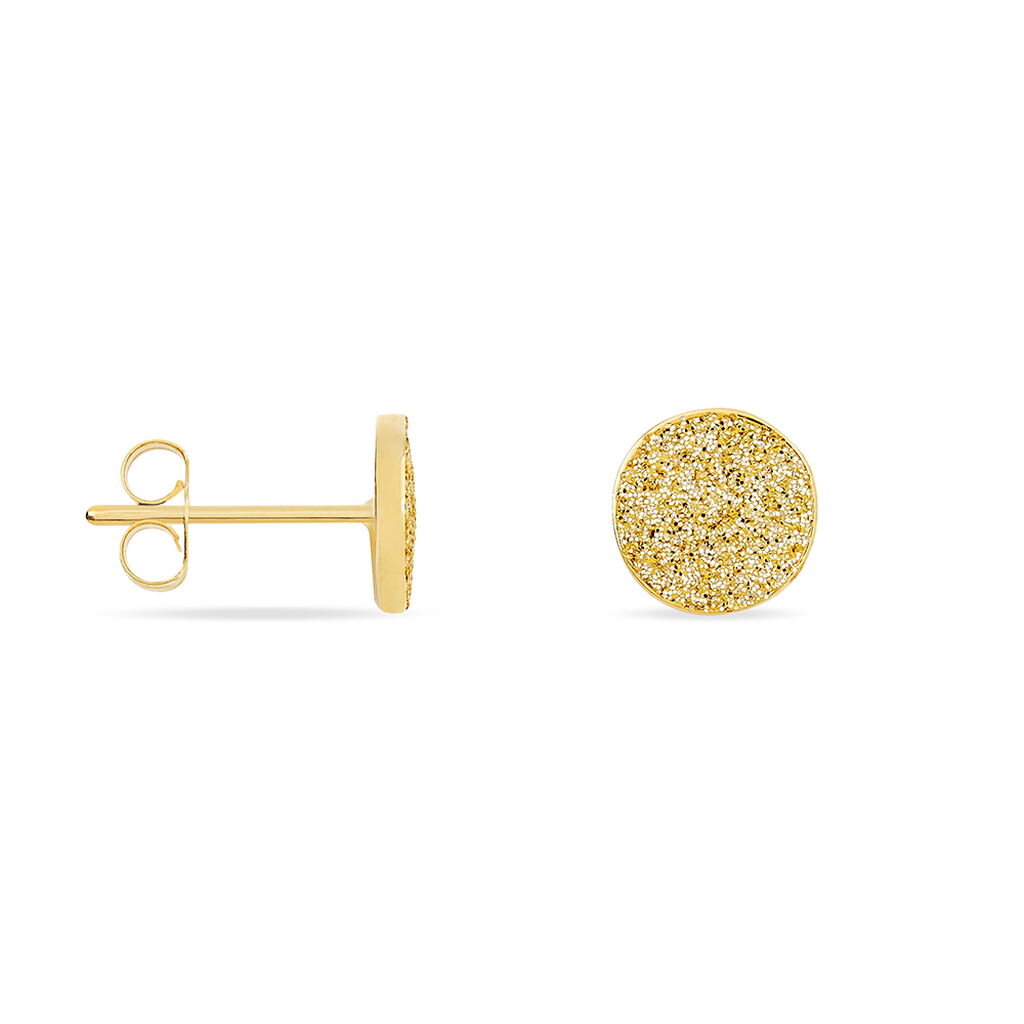 Boucles D'oreilles Puces Eryne Or Jaune - Clous d'oreilles Femme | Histoire d’Or
