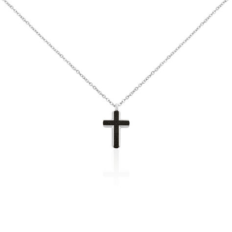 Collier Moletee Acier Blanc - Colliers fantaisie Homme | Histoire d’Or