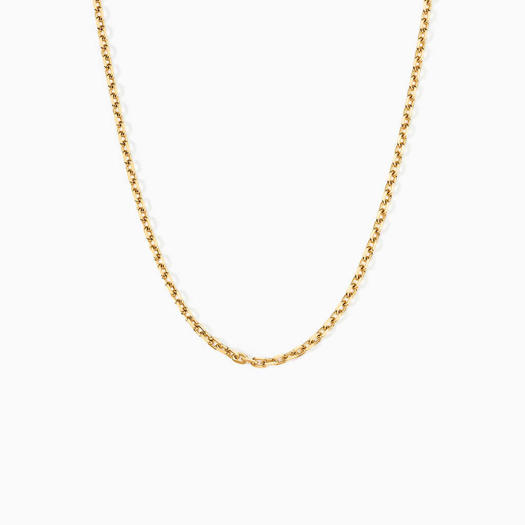 Cha&icirc;ne Igoa Maille For&ccedil;at Diamantee Or Jaune - Chaines Famille | Histoire d&rsquo;Or