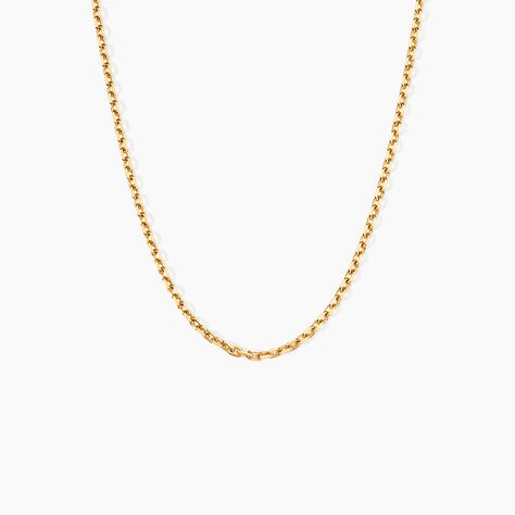 Cha&icirc;ne Igoa Maille For&ccedil;at Diamantee Or Jaune - Chaines Famille | Histoire d&rsquo;Or