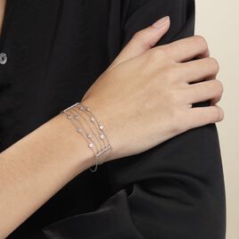 Bracelet Argent Blanc Edvard Oxydes De Zirconium - Bracelets Femme | Histoire d’Or