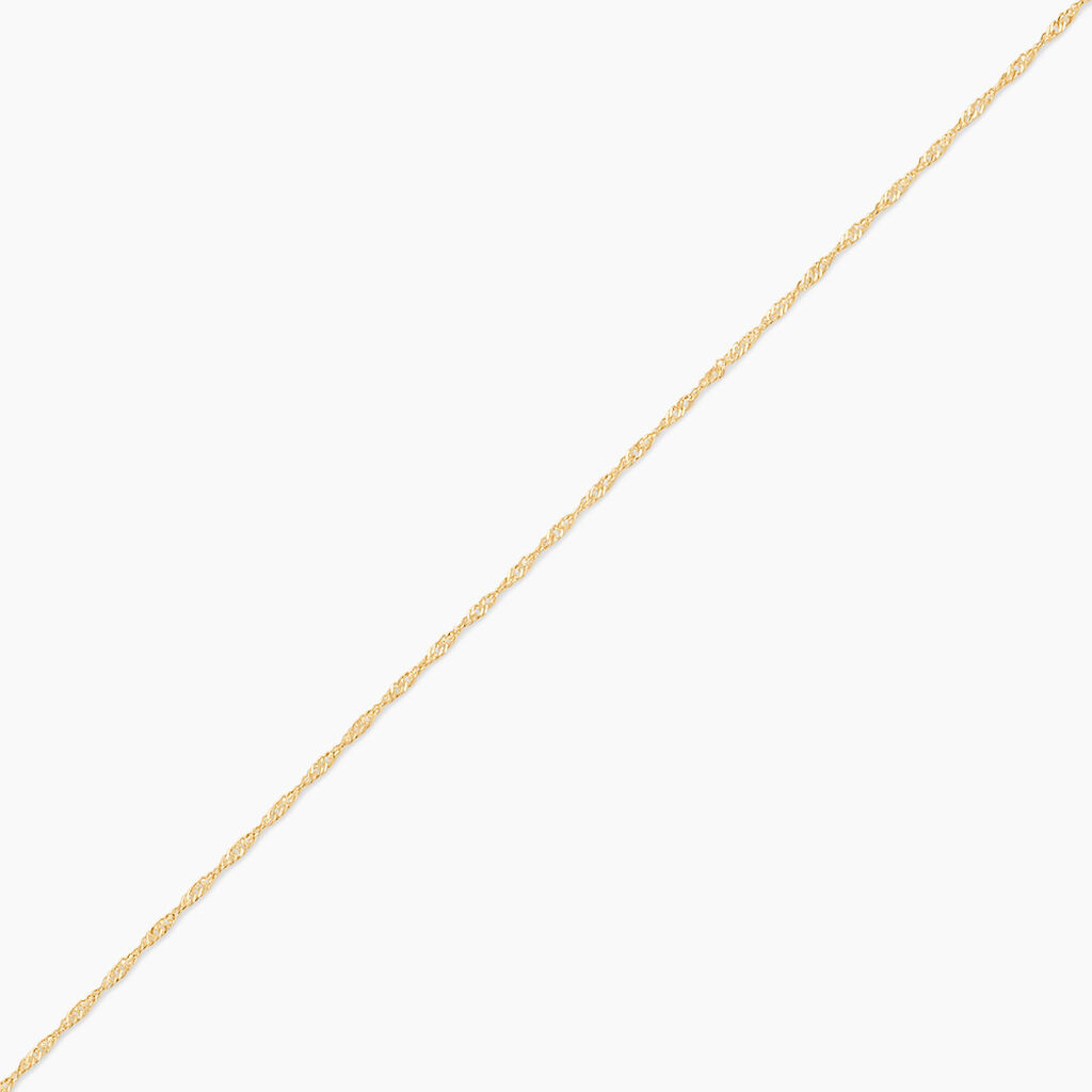 Cha&icirc;ne De Cheville Sylwia Or Jaune - Cha&icirc;nes de cheville Femme | Histoire d&rsquo;Or