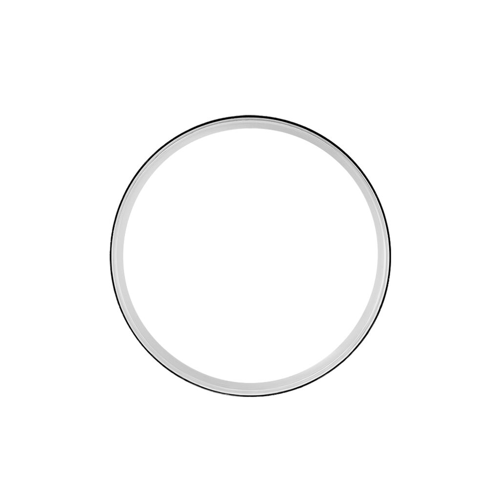 Alliance Matheo Ruban Plat Or Blanc - Alliances Famille | Histoire d’Or