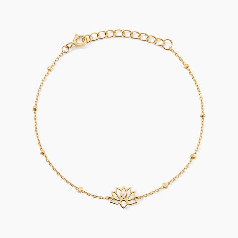 Bracelet Mirabel Argent Jaune Oxyde De Zirconium - Bracelets Femme | Histoire d&rsquo;Or