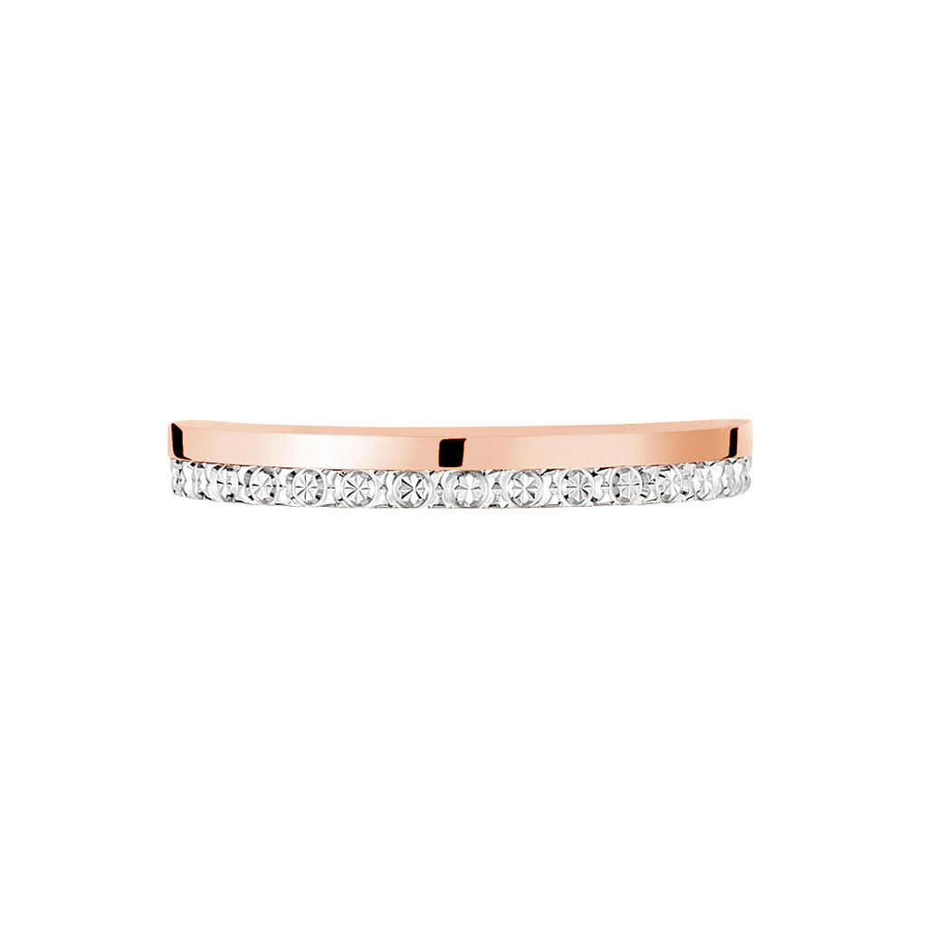 Alliance Fantaisie Diamantee Or Bicolore -  Unisex | Histoire d’Or