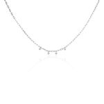 Collier Jonc Sebastia Argent Oxyde De Zirconium - Ras de cou Femme | Histoire d&rsquo;Or