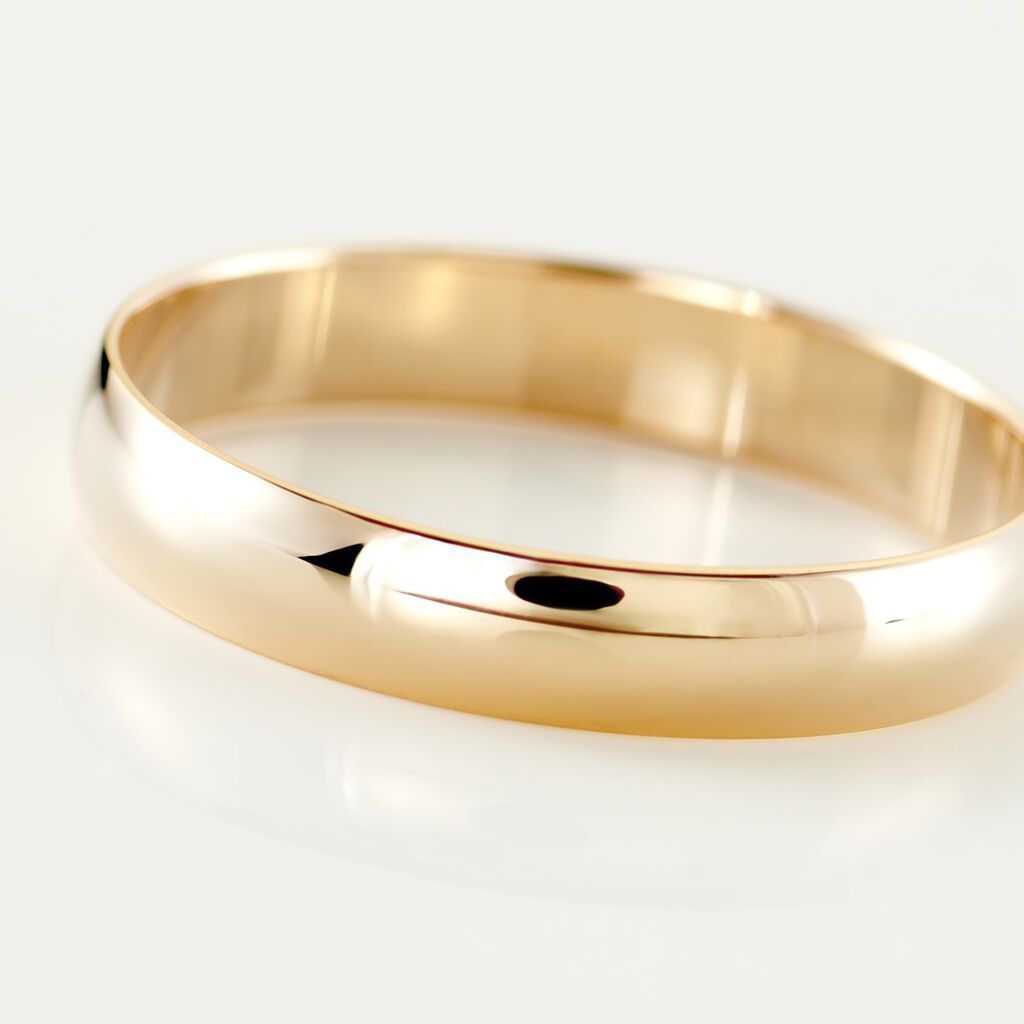 Alliance Meredithe Demi Jonc Classique Or Jaune - Alliances Famille | Histoire d’Or