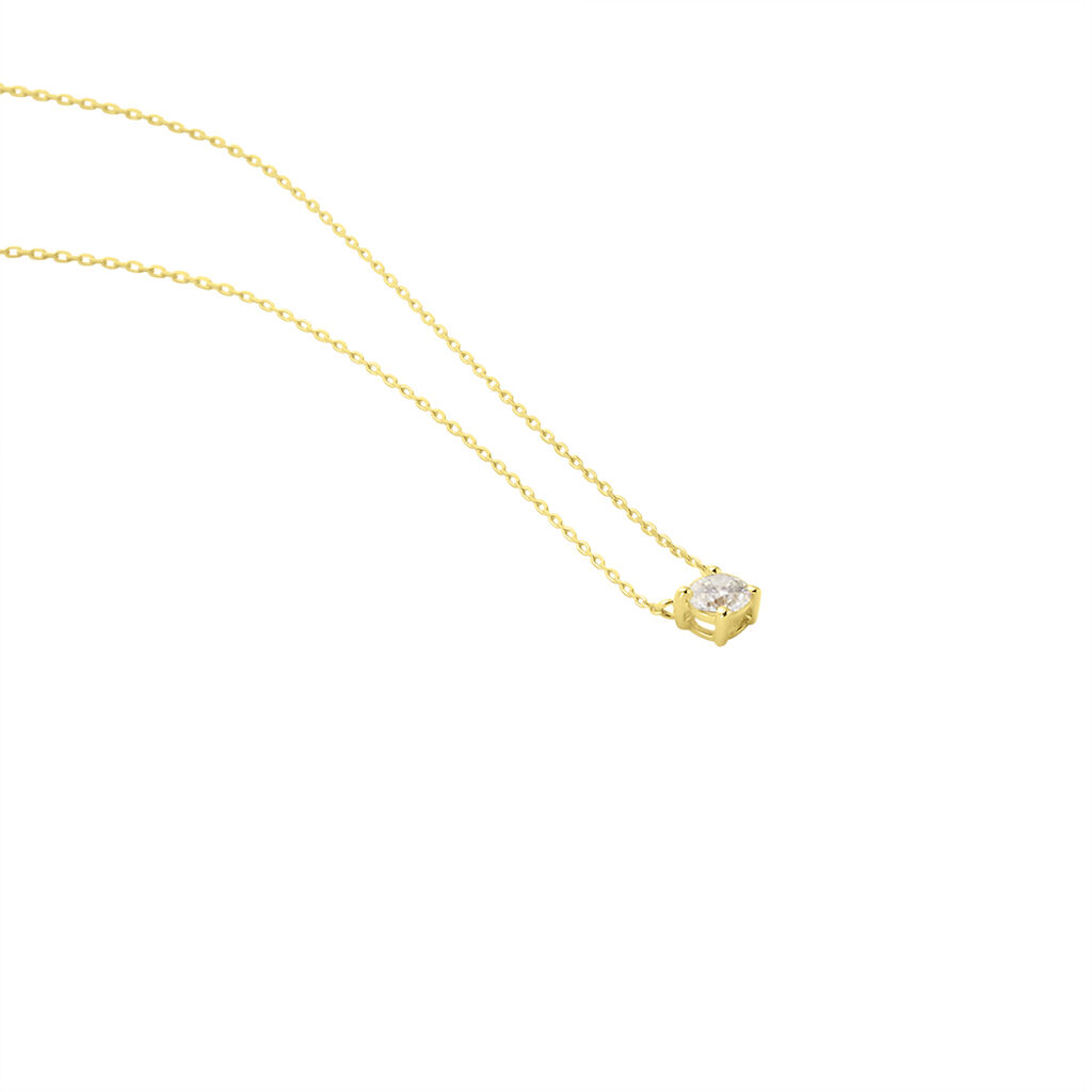 Collier Or Jaune Aphrodite Diamant - Colliers Femme | Histoire d’Or