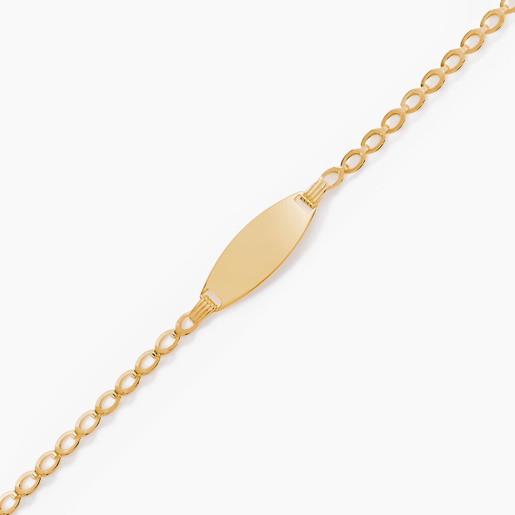Bracelet Identit&eacute; Marcel Or Jaune - Bracelets Communion Enfant | Histoire d&rsquo;Or