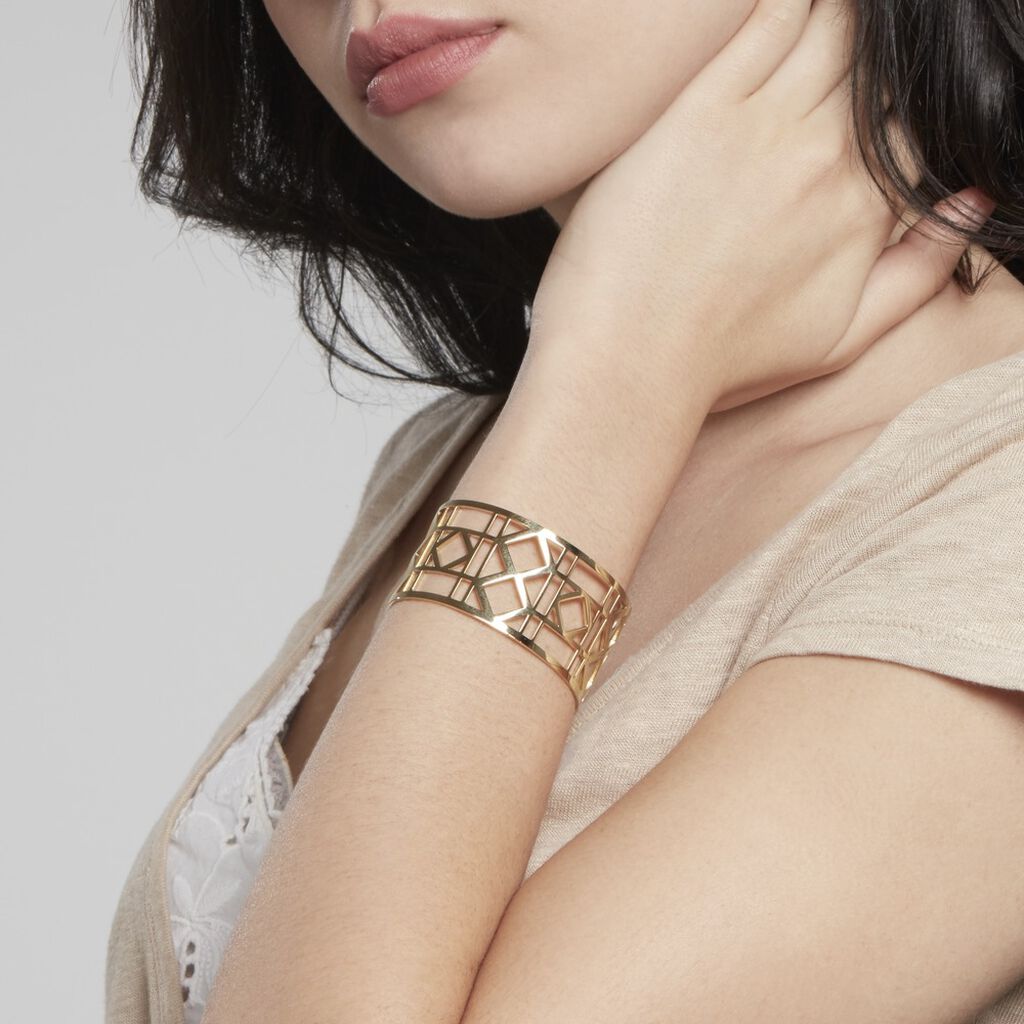 Bracelet Jonc Luyanna Acier Jaune - Bracelets Femme | Histoire d’Or