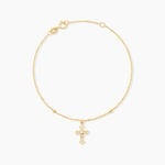 Bracelet Bice Or Jaune Oxyde De Zirconium - Bracelets Communion Femme | Histoire d&rsquo;Or