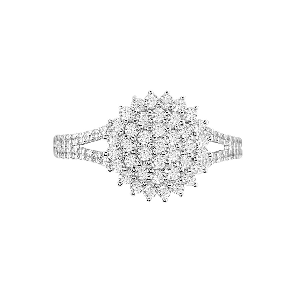 Bague Or Blanc Mirel Oxyde - Bagues avec pierre Femme | Histoire d’Or