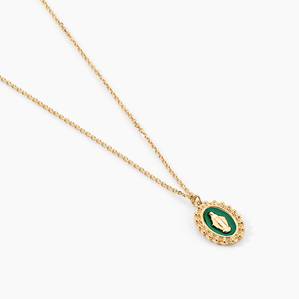 Collier Lueur Coloree Or Jaune - Pendentifs Baptême Famille | Histoire d’Or