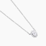 Collier Liz Argent Blanc Oxyde De Zirconium - Colliers fantaisie Femme | Histoire d&rsquo;Or