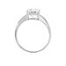Solitaire Abriel Or Blanc Oxyde De Zirconium - Bagues solitaires Femme | Histoire d’Or
