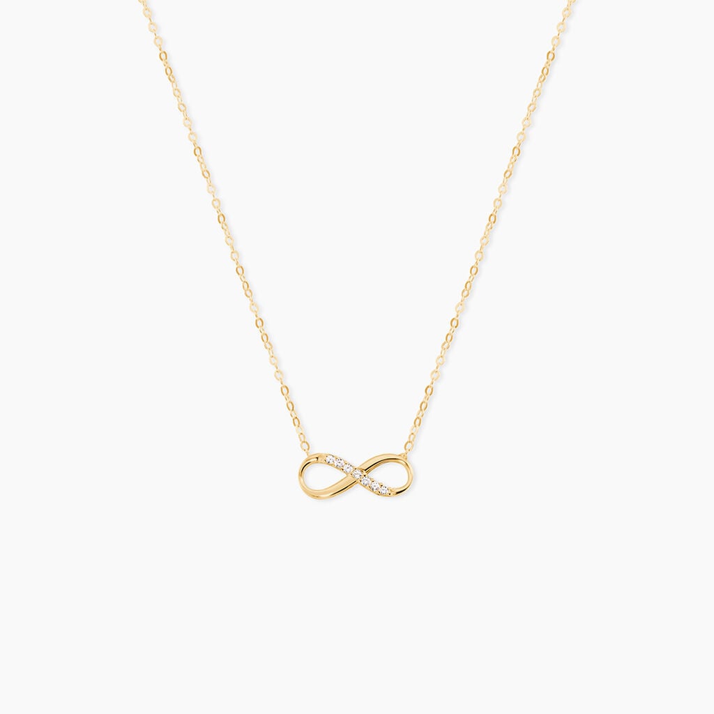 Collier Or Jaune Rosius Oxydes De Zirconium - Colliers Femme | Histoire d&rsquo;Or