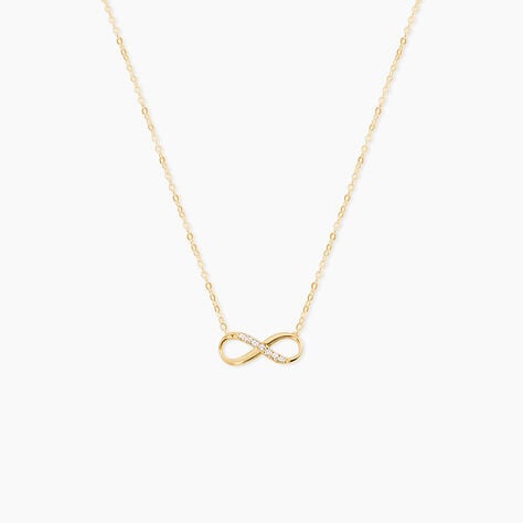 Collier Or Jaune Rosius Oxydes De Zirconium - Colliers Femme | Histoire d&rsquo;Or