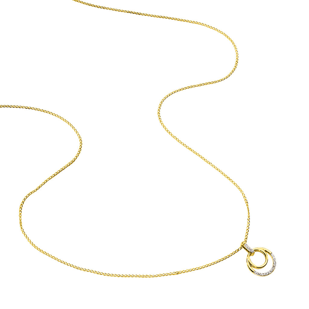 Collier Atlanta Or Jaune Diamant - Colliers Femme | Histoire d’Or