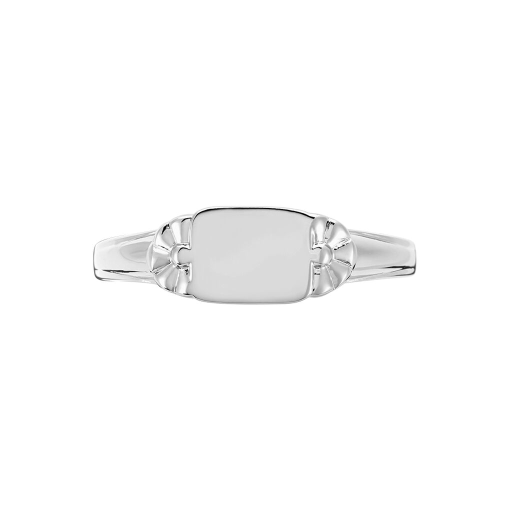 Chevalière Darian Argent Blanc - Chevalières Femme | Histoire d’Or