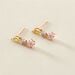 Boucles D'oreilles Pendantes Nimbe Argent Rose Oxyde De Zirconium - Boucles d'oreilles fantaisie Femme | Histoire d’Or