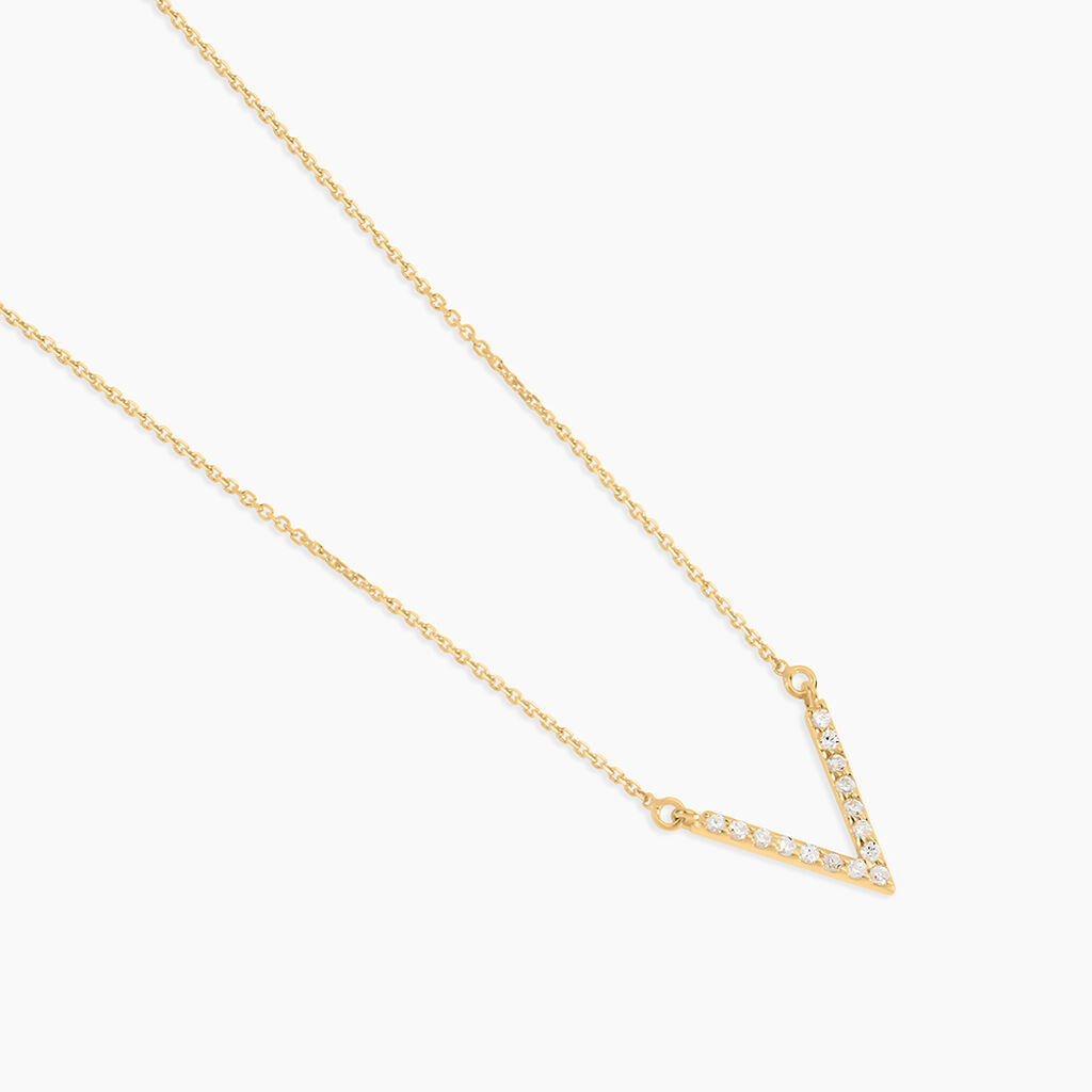 Collier Celene Or Jaune Oxyde De Zirconium - Colliers Femme | Histoire d’Or