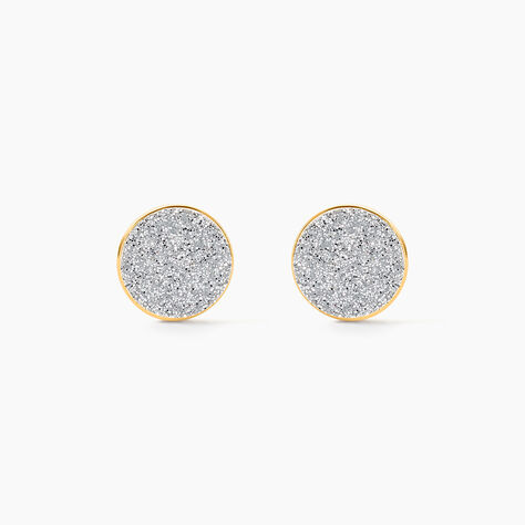 Boucles D'oreilles Puces Eryne Or Jaune - Clous d'oreilles Femme | Histoire d&rsquo;Or