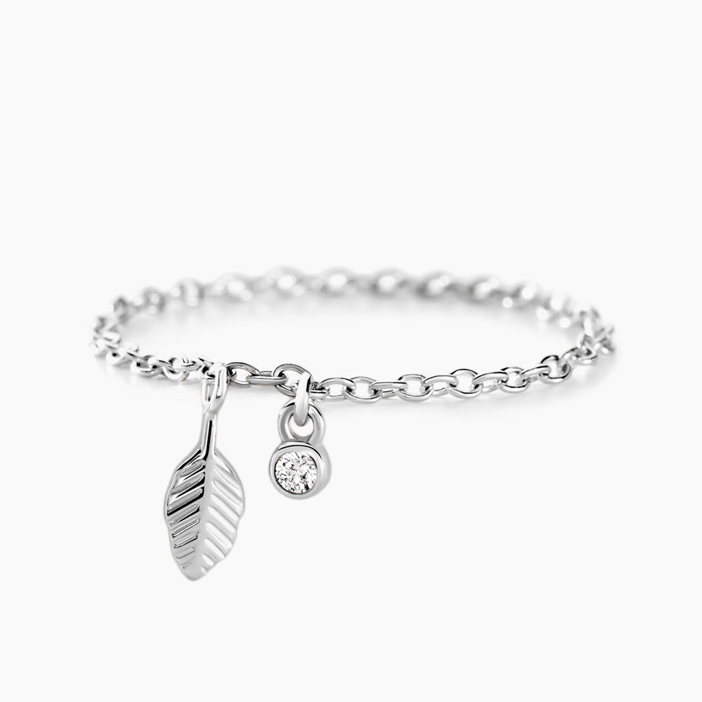 Bague Gypsie Argent Blanc Oxyde De Zirconium - Bagues solitaires Femme | Histoire d’Or