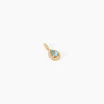 Pendentif Desiderius Argent Dor&eacute; A L'Or 750/1000 Topaze Oxyde De Zirconium - Pendentifs Femme | Histoire d&rsquo;Or