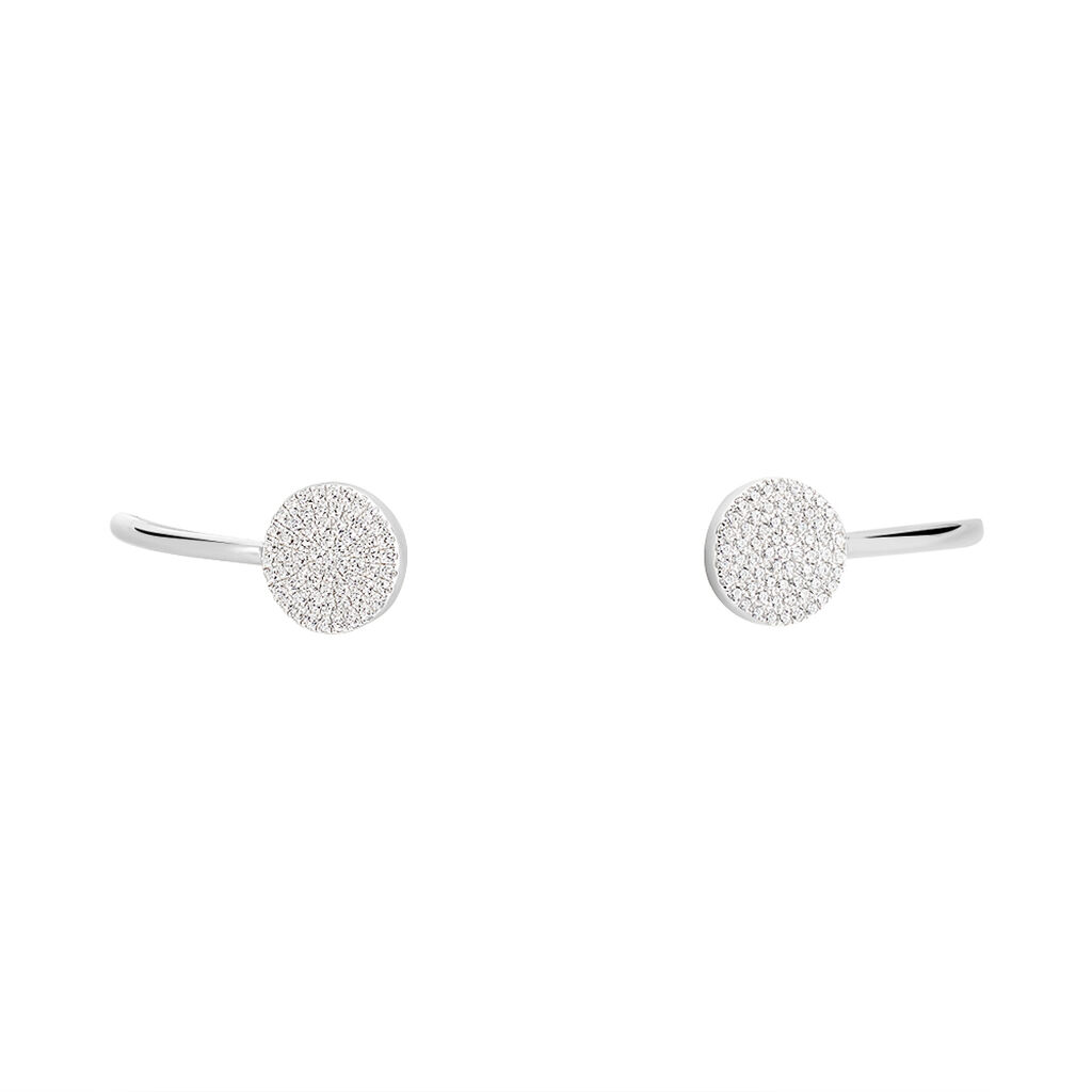 Bracelet Jonc Domitylle Argent Blanc Oxyde De Zirconium - Bracelets joncs Femme | Histoire d’Or