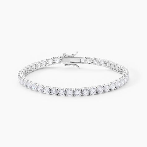 Bracelet Tennis Argent Blanc Oxyde De Zirconium - Bracelets Femme | Histoire d&rsquo;Or