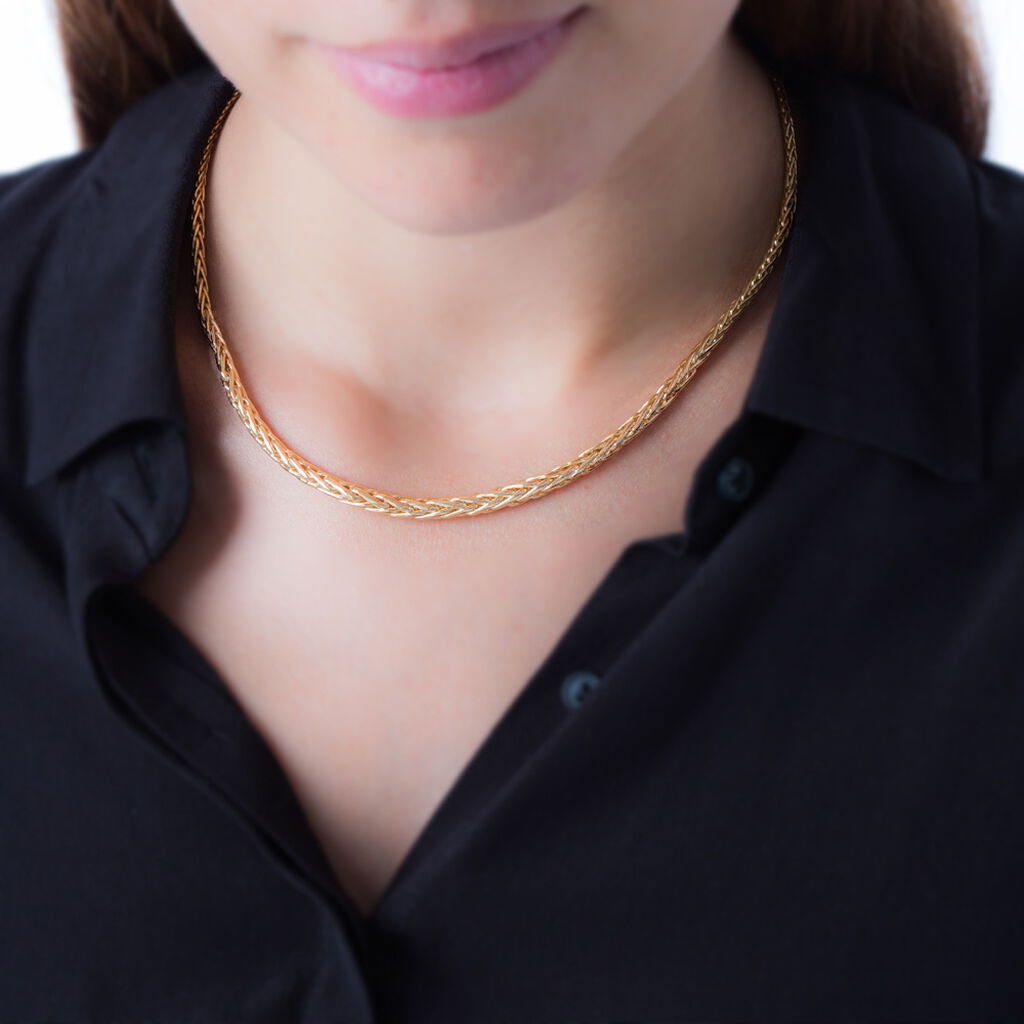 Collier Jany Danilo Maille Palmier Or Jaune - Chaines Femme | Histoire d&rsquo;Or