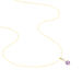 Collier Clothilde Or Jaune Amethyste Et Oxyde De Zirconium - Colliers Coeur Femme | Histoire d’Or