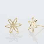 Boucles D'oreilles Puces Philine Fleur Or Jaune - Clous d'oreilles Femme | Histoire d&rsquo;Or