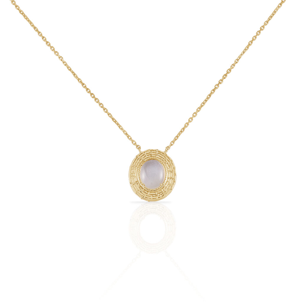 Collier Linna Plaqué Or Jaune Pierre De Lune - Colliers Femme | Histoire d’Or